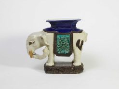 Objet De Decoration | Galerie Damidot Paire D'Elephants Tabourets