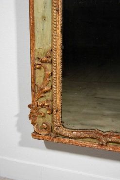 Miroirs, Trumeaux | Brozzetti Antichità Grand Miroir Baroque Italien Du Xviiie Siecle En Bois Et Pastiglia Laque