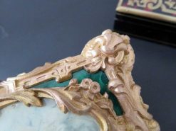 Objets De Vitrine | Antiquités Biau Boite En Malachite, Bronze Et Porcelaine Epoque Napoleon Iii