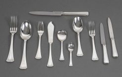 Art Deco | Emmanuel Redon Silver Fine Art Jean Tetard - Menagere En Argent Massif 133 Pieces Epoque 1930