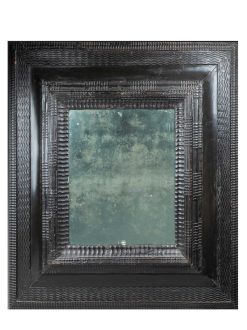 Miroirs, Trumeaux | Desmet Galerie Miroir En Bois De Poirier Ebonise Vers 1700