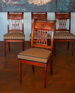 Directoire | Igra Lignum Suite De 4 Chaises Directoire