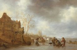 Louis Xiii | Floris van Wanroij Fine Art Isaac Van Ostade (1621 1649) - Paysage D'Hiver