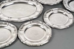 Argenterie Et Orfevrerie | Emmanuel Redon Silver Fine Art Gustave Odiot Set De Dix Plats En Argent Massif Xixe Siecle