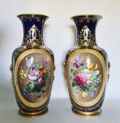 Louis-Philippe | Anne Besnard Vases En Porcelaine D'Epoque Restauration