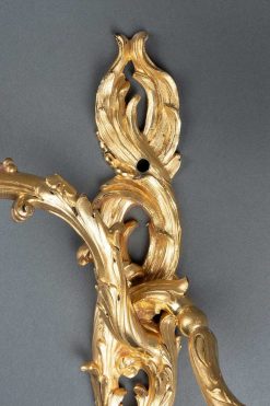 Regence | Franck Baptiste Paris Paire D'Appliques En Bronze Dore , Paris Vers 1730