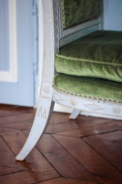 Directoire | Galerie Pellat de Villedon Banquette Formant Lit De Repos Laquee