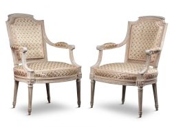 Louis Xvi | Galerie Delage Importante Paire De Fauteuils Par Jean-Baptiste Iii Lelarge