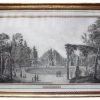 Gravures Anciennes | Galerie Berger Vues Du Parc Royal De Bruxelles Vers 1798