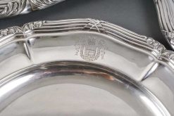 Argenterie Et Orfevrerie | Emmanuel Redon Silver Fine Art Gustave Odiot Set De Dix Plats En Argent Massif Xixe Siecle