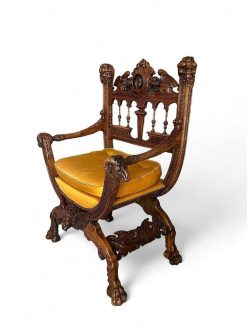 Napoleon Iii | Jean-François Regis Deux Fauteuils Neo-Gothique