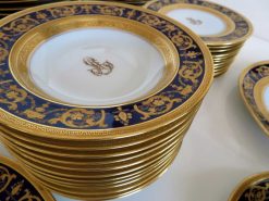 Ceramiques, Porcelaines | Antiquités Biau Bleu De Four Haviland Imperator, Service Complet En Porcelaine De Limoges