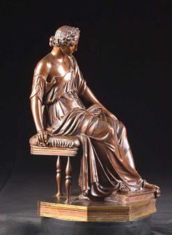 Nouveautes | Mora Antiques Victor Paillard (1805-1886) Figure Feminine Assise