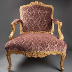 Regence | Laurent Chalvignac Paire De Larges Fauteuils Epoque Regence Xviiie Siecle