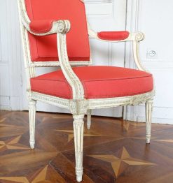 Louis Xvi | GSLR Antiques Paire De Fauteuils A La Reine D'Epoque Louis Xvi Estampilles Dupain