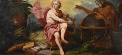 Louis Xiv | Antichità Castelbarco Allegorie Du Triomphe De L'Art Sur Le Temps, Matthias De Visch (1701 - 1765)