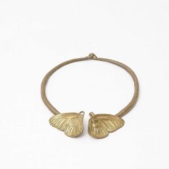 Annees 50-60 | Galerie Latham Papillon Collier En Bronze Dore De Claude Lalanne Edition Artcurial