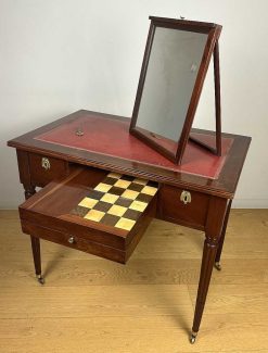 Louis Xvi | Sérignan Antiquités Petit Bureau De Boudoir A Evolution, De Jeux D'Epoque Louis Xvi Vers 1780