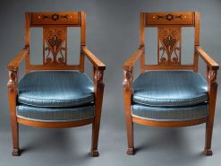 Directoire | Franck Baptiste Paris Paire De Fauteuils Par Jacob Freres, Paris Vers 1800