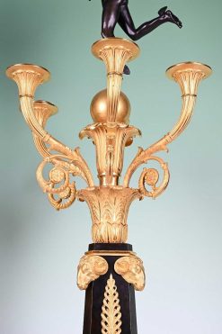 Empire | Limburg Antiquairs Paire De Grands Candelabres Empire