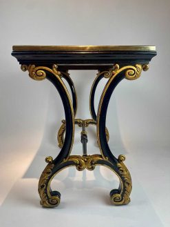 Louis-Philippe | Robin Kowalski Antiques Table Italienne Avec Plateau En Marbre Et Pietra Dura