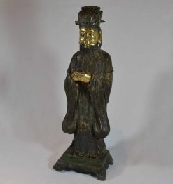 Xviie Siecle | Conservatoire Sakura Dignitaire En Bronze Dore.Dynastie Ming, Chine 17E Siecle Ou Avant