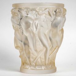 Art Deco | BG Arts Lalique France D'Apres Rene Lalique - Vase Bacchantes