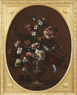 Louis Xiv | Riccardo Moneghini Vase De Fleurs - Nicolas Baudesson (1611 - 1680)