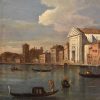 Louis Xvi | Antichità Castelbarco Giacomo Guardi (1764 - 1835), Vue De Venise Avec Le Canal De La Giudecca Et L'Eglise Des Gesuati