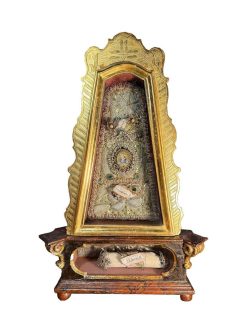 Art Sacre, Objets Religieux | Le jardin des Moines Monstrance Reliquaire Saint Liberat Xviiie Siecle