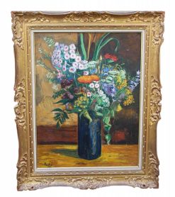 Nouveautes | Galerie de Crécy Jean Peske (1870-1949) - Bouquet De Fleurs Dans Un Vase, 1927