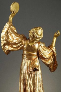 Art Nouveau | Galerie Tourbillon Danseuse Au Tambourin - Agathon Leonard (1841 1923)