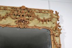 Miroirs, Trumeaux | Brozzetti Antichità Grand Miroir Baroque Italien Du Xviiie Siecle En Bois Et Pastiglia Laque