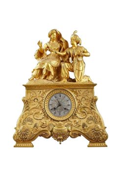 Louis-Philippe | Tobogan Antiques Pendule Leila Et Le Giaour, France Circa 1830