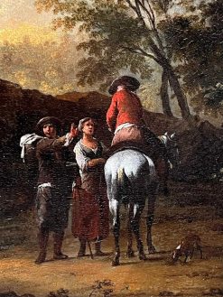 Nouveautes | Arte Fact Fine Art Voyageurs Dans Un Paysage - Attribue A Franz Paula De Ferg (1689 1740)