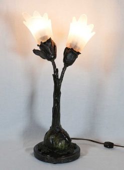 Art Nouveau | Galerie Lauretta Lampe En Bronze Art Nouveau Ludwig Beck 1895