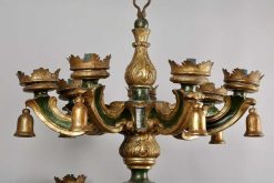 Louis Xiv | Costermans Antiquités Lustre Baroque Italien En Bois Dore Et Laque