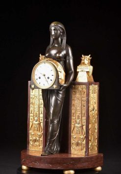 Horloges, Cartels | Mora Antiques Pendule Retour D'Egypte Par Ravrio Et Mensil, France Epoque Empire