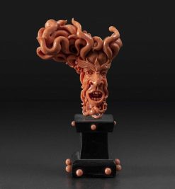 Annees 50-60 | Allemandi Fine Art Corail Rouge Sculpte Representant Une Figure Grotesque