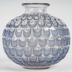 Nouveautes | BG Arts 1930 Rene Lalique - Vase Grenade Bleu