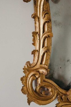 Miroirs, Trumeaux | Galleria Sinigaglia Paire De Miroirs Italiens En Bois Dore D'Epoque Louis Xv