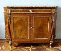 Directoire | GSLR Antiques Buffet Directoire En Acajou Et Marbre Brocatelle D'Espagne