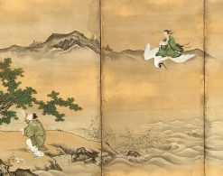 Arts D'Asie | Tora Tori Paravent Japonais A 6 Panneaux Par Kano Tanshin (1653-1718)