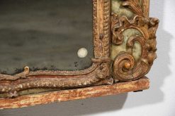 Miroirs, Trumeaux | Brozzetti Antichità Grand Miroir Baroque Italien Du Xviiie Siecle En Bois Et Pastiglia Laque