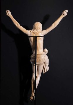 Louis Xiv | Galerie FC Paris Grand Et Exceptionnel Christ Vivo En Ivoire Sculpte