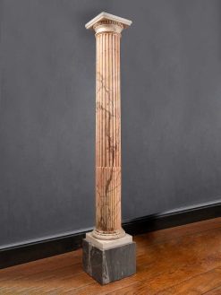 Directoire | Galerie Lamy Chabolle Colonne Polychrome En Marbres D'Italie — Fin Du Xviiie Siecle