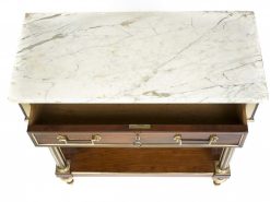 Louis Xvi | Christophe Havas Console En Acajou A Fond De Glace Epoque Louis Xvi