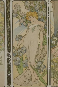 Gravures Anciennes | Galerie Tourbillon Les Fleurs - Alphonse Mucha (1860-1939)