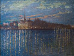 Xxe Siecle | ClassicArtworks Stockholm Axel Erdmann (1873-1954) - Vue Sur Gamla Stan, Stockholm 1910