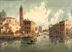 Napoleon Iii | Romano Ischia Venise, Le Grand Canal A Cannaregio - Giuseppe Riva (1834-1916)